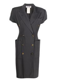 Jean Paul Gaultier Pre-Owned 1980s Kleid mit Nadelstreifen - Grau