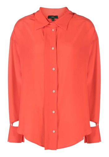 Jejia long-sleeve silk shirt - Rot