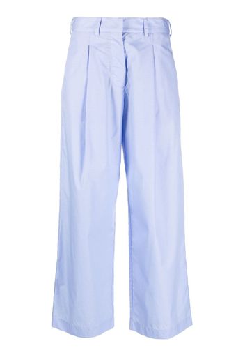 Jejia straight-leg poplin trousers - Blau