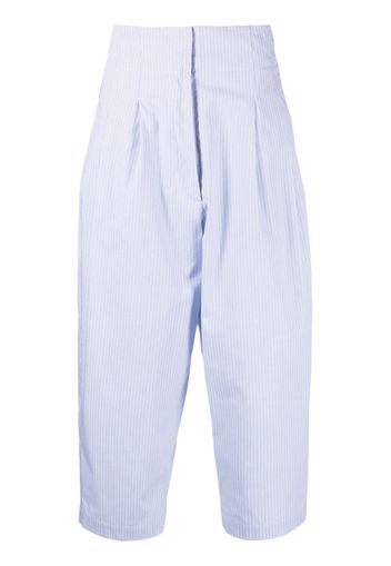 Jejia Sophie striped cropped trousers - Blau