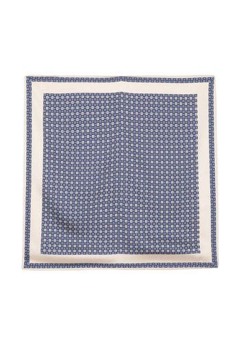 Jejia geometric-print square scarf - Blau