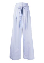 Jejia stripe-print tie-waist palazzo pants - Blau