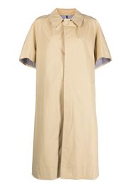 Jejia contrast-rear-panel trench coat - Nude