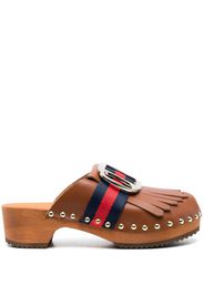 Jejia tassel-detail mules - Braun