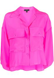 Jejia cropped silk shirt - Rosa