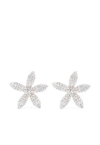 Jennifer Behr Elena crystal-embellished earrings - Silber