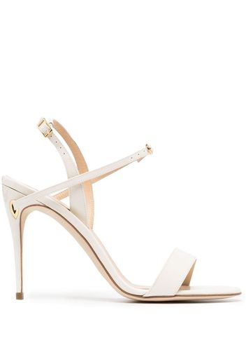 Jennifer Chamandi Tommaso 105mm heeled sandals - Weiß