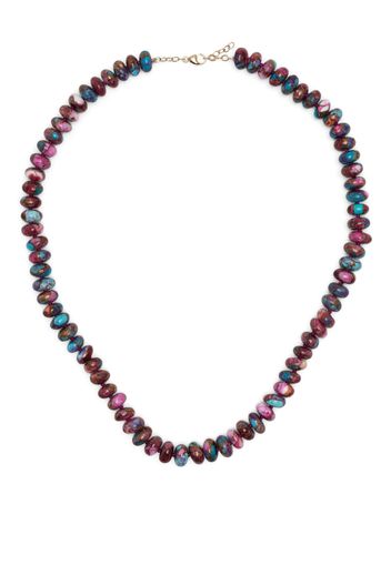 JIA JIA 14kt yellow gold Purple Dahlia turquoise necklace - Rosa