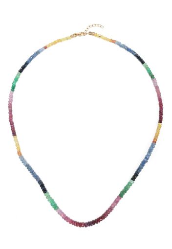 JIA JIA 14kt yellow gold Arizona sapphire beaded necklace