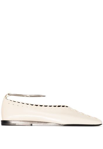 Jil Sander Pumps mit eckiger Spitze - Nude