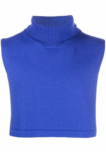 Jil Sander Schal mit Rollkragen - Blau