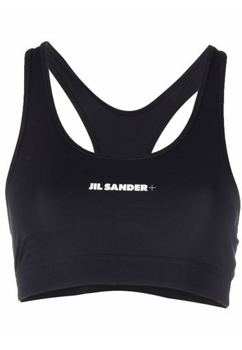 Jil Sander logo-print sports bra - Schwarz