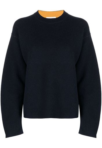 Jil Sander reversible cashmere-wool blend jumper - Blau