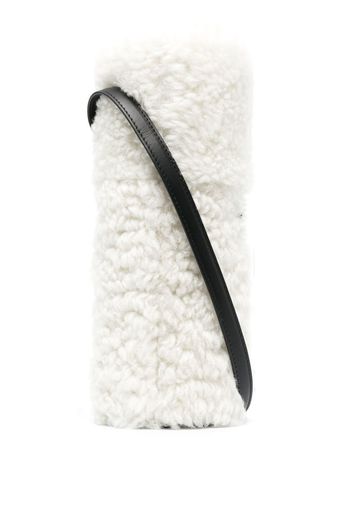 Jil Sander thermos bottle and shearling case - Grau