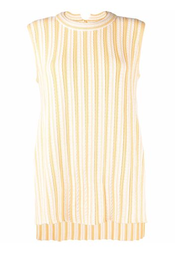 Jil Sander rib-knit sleeveless top - Gelb