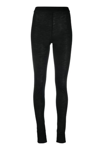 Jil Sander logo-print leggings - Schwarz