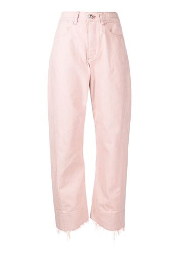 Jil Sander Hoch sitzende Boyfriend-Jeans - Rosa