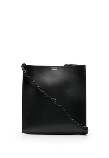 Jil Sander logo-print leather shoulder bag - Schwarz