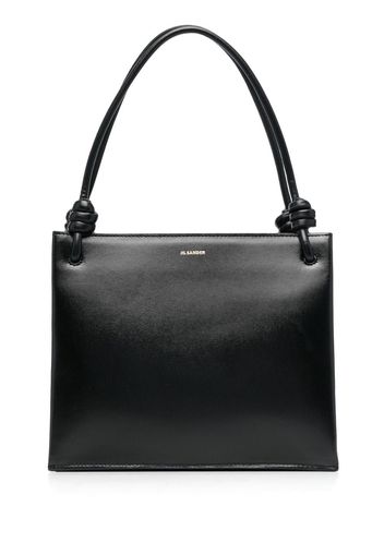 Jil Sander logo-print leather tote bag - Schwarz