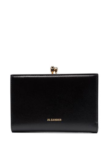 Jil Sander Goji logo clasp wallet - Schwarz