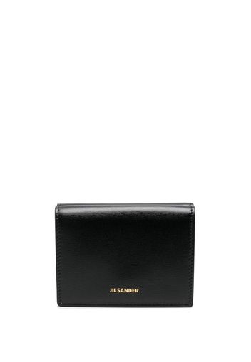 Jil Sander tri-fold leather wallet - Schwarz