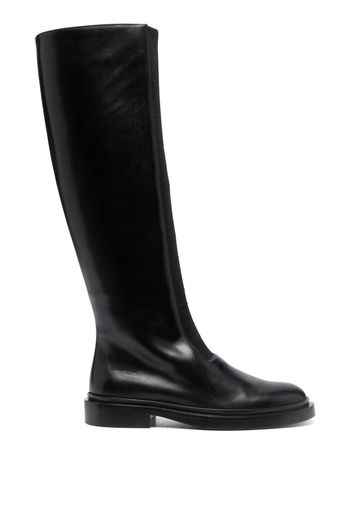 Jil Sander knee-high leather boots - Schwarz