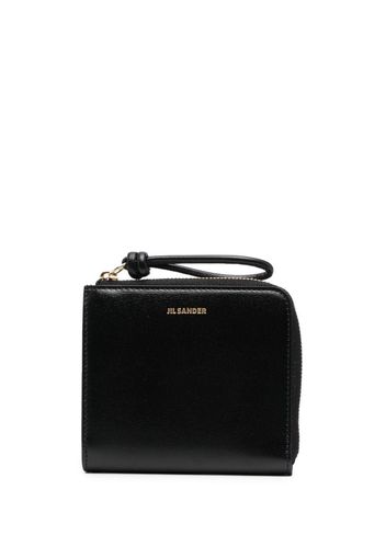 Jil Sander embossed-logo detail wallet - Schwarz