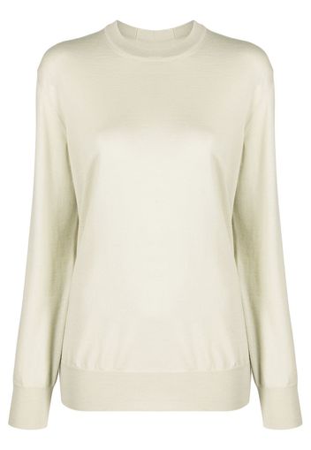 Jil Sander crew-neck wool jumper - Grün