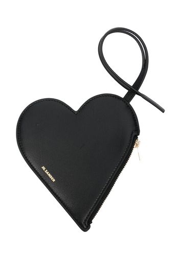 Jil Sander heart-shaped purse - Schwarz