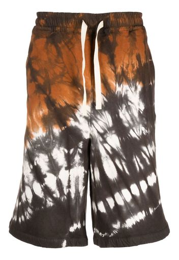 Jil Sander Knielange Shorts mit grafischem Print - Braun