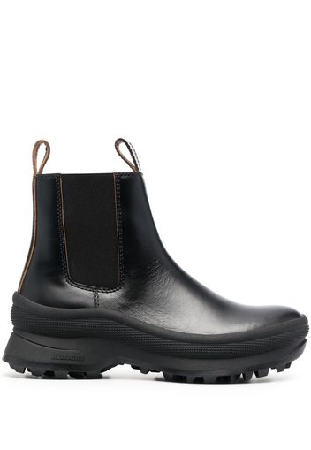 Jil Sander rubber-sole chelsea boots - Schwarz