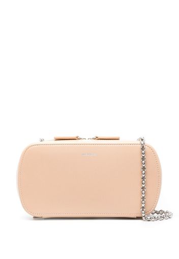 Jil Sander logo-print leather shoulder bag - Rosa