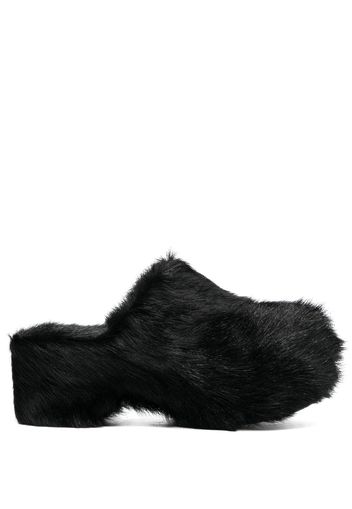 Jil Sander 70mm chunky slip-on mules - Schwarz