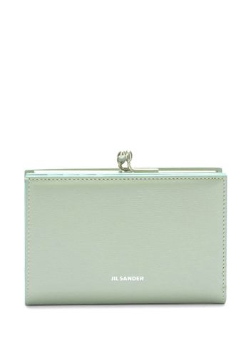 Jil Sander bi-fold leather wallet - Grün