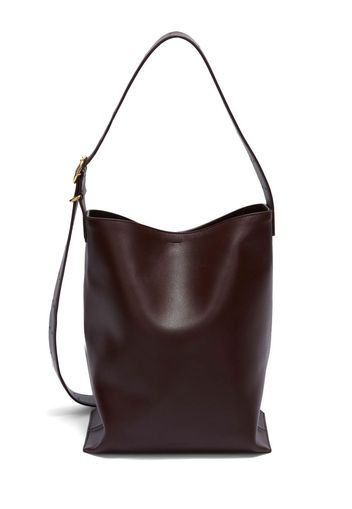 Jil Sander top-handle soft-leather tote - Braun