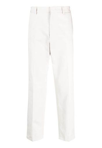 Jil Sander low-rise cotton chino trousers - Grau