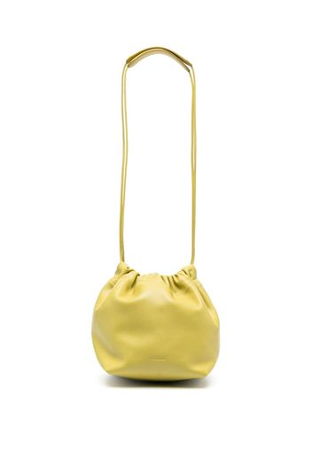 Jil Sander drawstring leather bucket bag - Grün