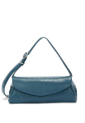 Jil Sander Cannolo Grande Schultertasche - Blau