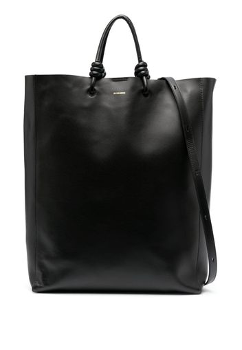 Jil Sander large Giro leather tote bag - Schwarz