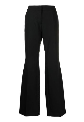 Jil Sander mid-rise flared tailored trousers - Schwarz