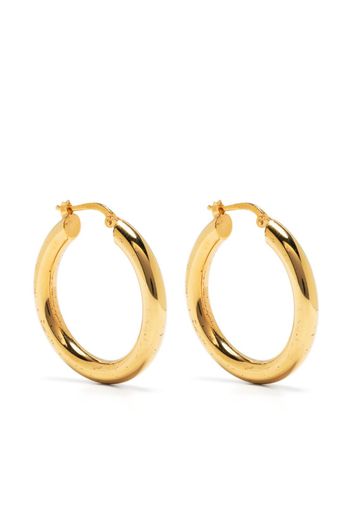 Jil Sander small hoop earrings - Gold