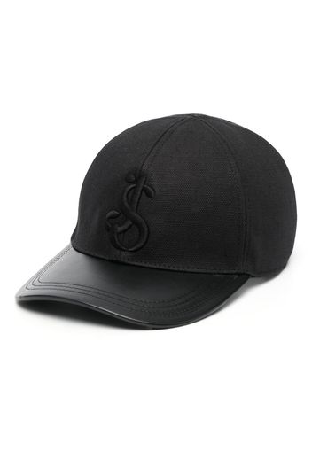 Jil Sander logo-embroidered baseball cap - Schwarz