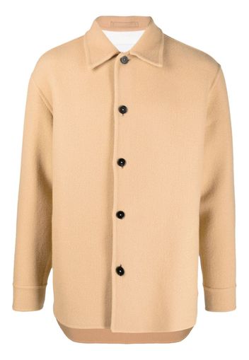 Jil Sander button-up long-sleeved overshirt - Nude