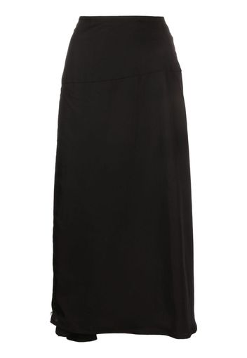 Jil Sander zip-detail midi skirt - Schwarz