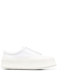 Jil Sander round-toe lace-up sneakers - Weiß