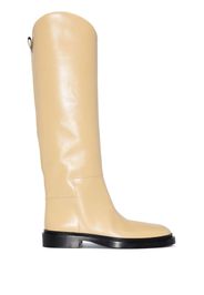 JIL SANDER knee-length leather boots - Nude