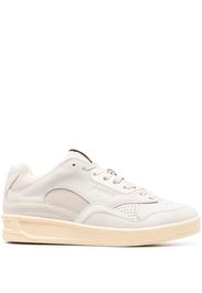 Jil Sander debossed-logo lace-up sneakers - Weiß