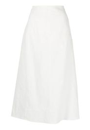 Jil Sander flared panelled midi skirt - Weiß