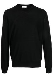 Jil Sander crew neck virgin wool jumper - Schwarz