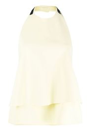 Jil Sander halterneck open-back top - Gelb